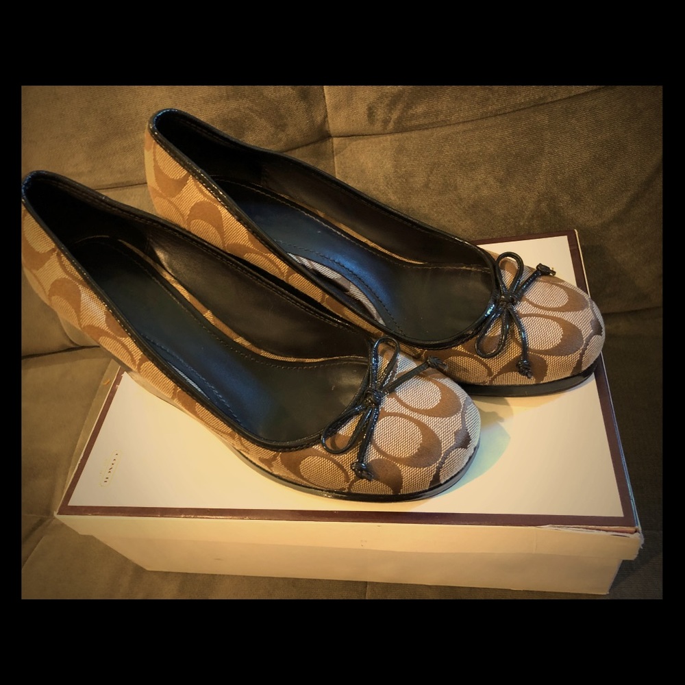 Authentic Coach Wedges SZ 9.5 (gently worn)